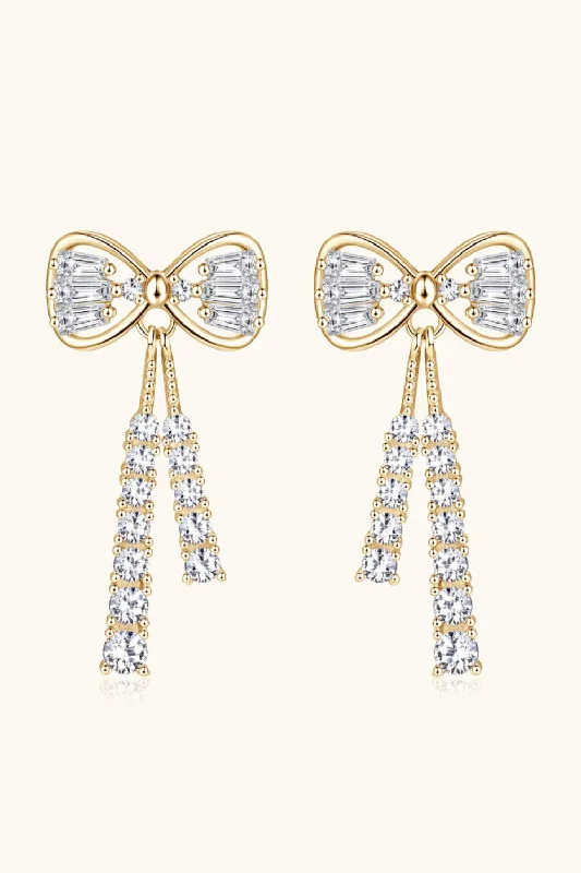 Grab Your Favorite Jewelry At The Lowest Prices HGA 1.12 Carat Moissanite 925 Sterling Silver Bow Earrings Grab Your Favorite Jewelry At The Lowest Prices HGA 1.12 Carat Moissanite 925 Sterling Silver Bow Earrings