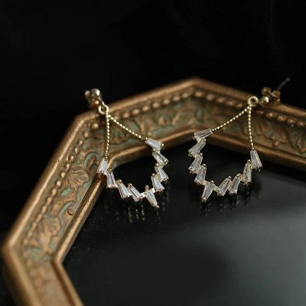 Modern Statement Jewelry For Bold Styling SoCali 14K Gold Fairy Drop Earrings
