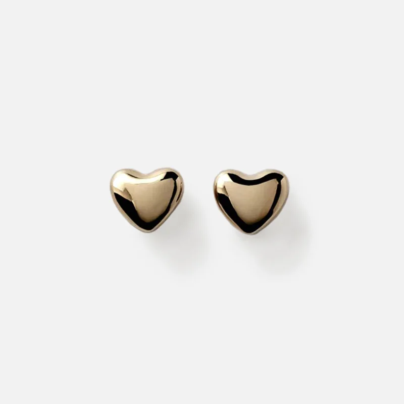 Shop Fine Jewelry With Exclusive Savings Annika Inez Voluptuous Heart Stud Earrings - Gold Shop Fine Jewelry With Exclusive Savings Annika Inez Voluptuous Heart Stud Earrings - Gold