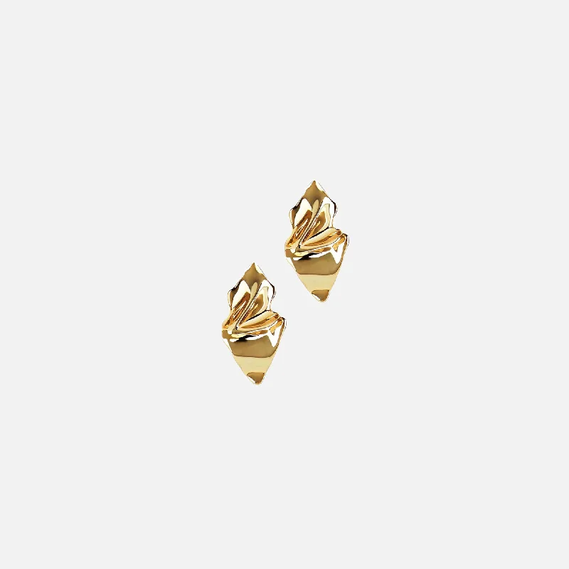 Limited-Stock Jewelry Sale – Shop Before It's Gone Alexis Bittar Crumpled Small Post Earrings - Gold