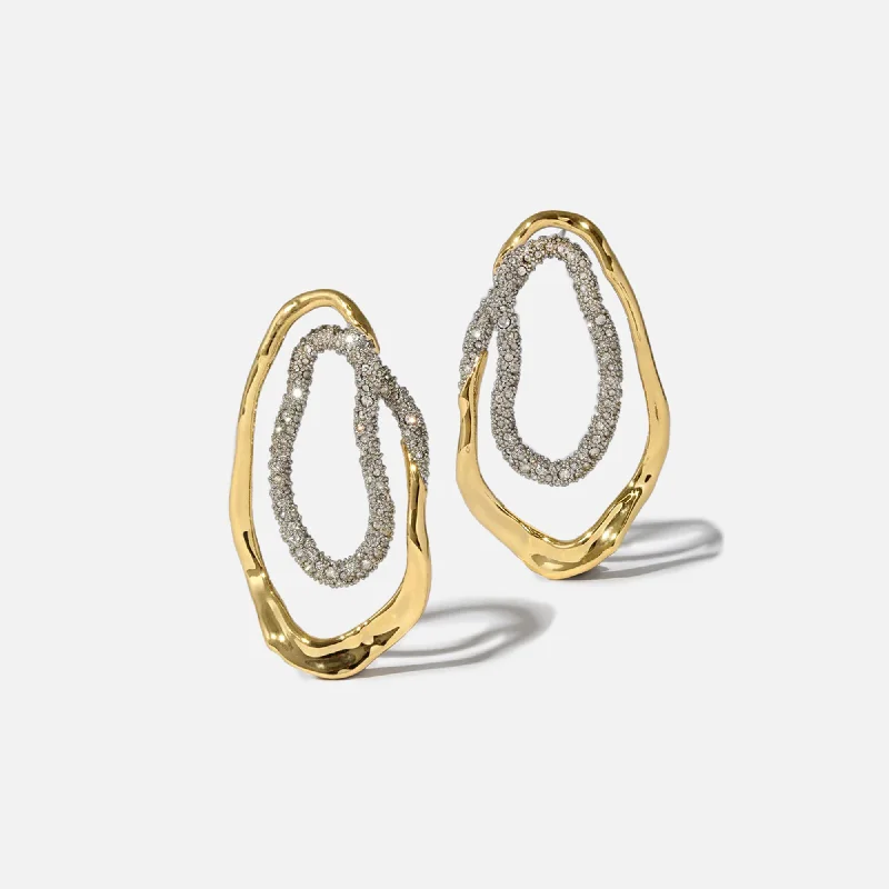 Your Perfect Accessory Now At The Best Price Alexis Bittar Solanales Double Loop Post Earrings - Gold Your Perfect Accessory Now At The Best Price Alexis Bittar Solanales Double Loop Post Earrings - Gold