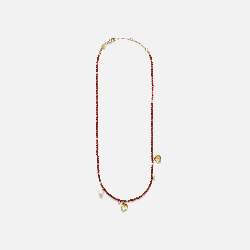 Seasonal Jewelry Deals – Elevate Your Style Anni Lu Maroon Harmony Necklace - Multi