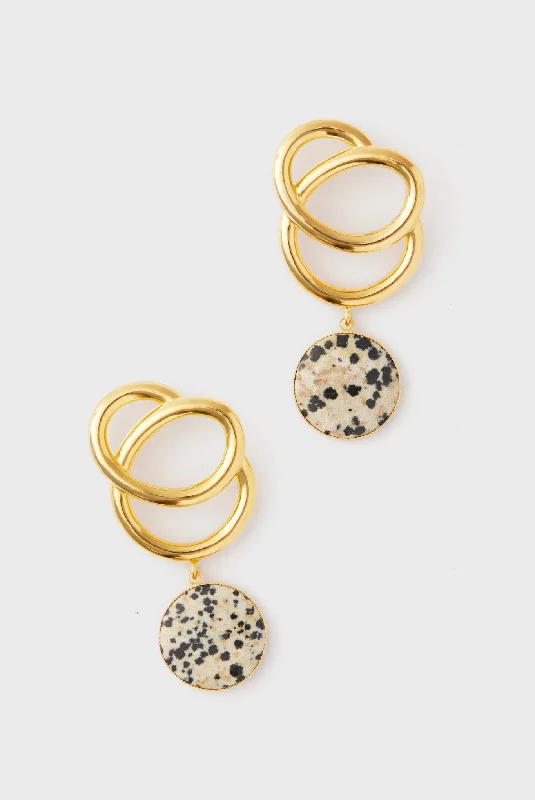 Luxury Jewelry At Unbeatable Discounts Dalmation Sonia Icon Stone Earrings
