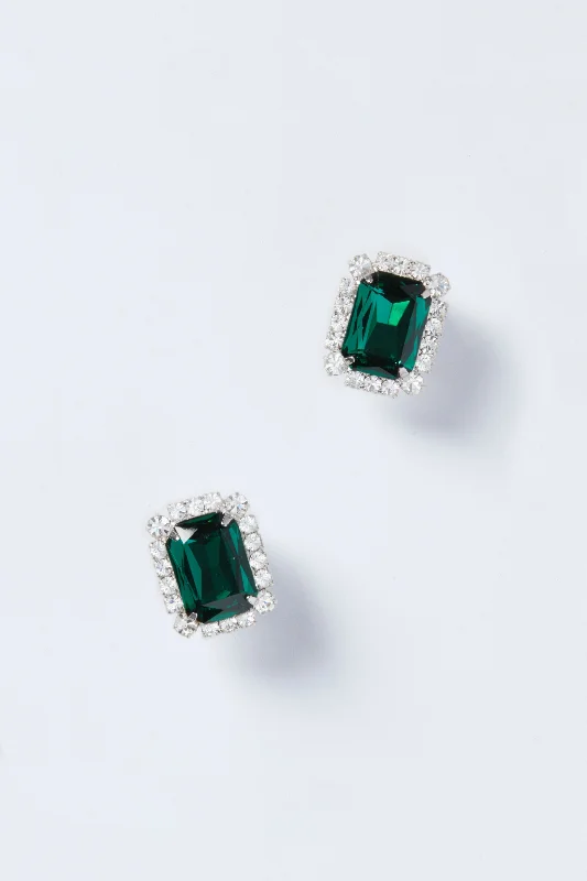 Stunning Jewelry At Even More Stunning Prices Emerald Diana Stud Earrings