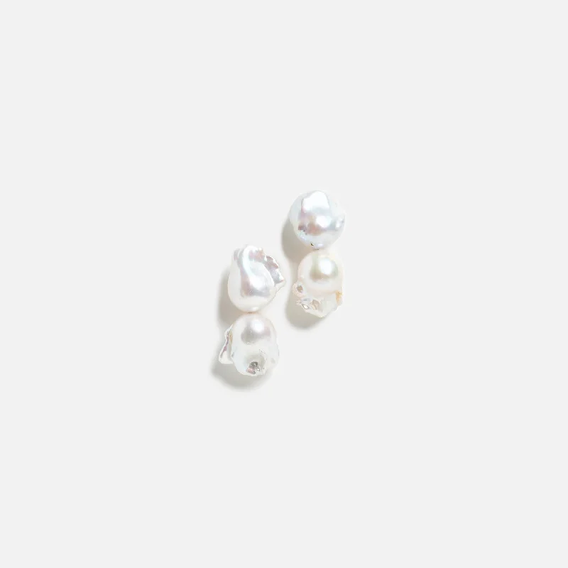 Don't Miss These Dazzling Jewelry Discounts Eliou Yara Earrings - White