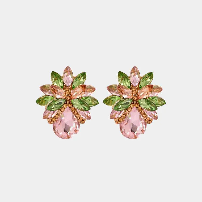 Special Jewelry Deals – Upgrade Your Collection HGA Flower Shape Glass Stone Stud Earrings Special Jewelry Deals – Upgrade Your Collection HGA Flower Shape Glass Stone Stud Earrings