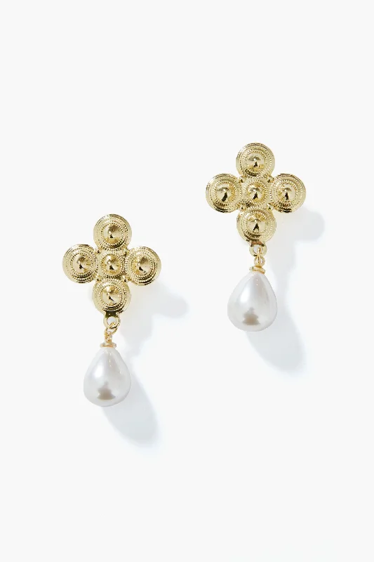 Shop Jewelry That Shines Without The High Price Gold and Pearl Camille Earrings