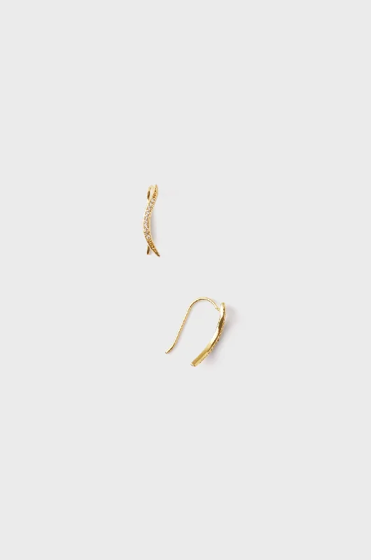 Upgrade Your Jewelry Collection For Less Gold Crystal Climber Earrings