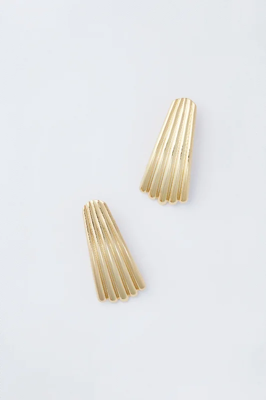 Exclusive Jewelry Sale – Sparkle For Less Gold Ripple Earrings