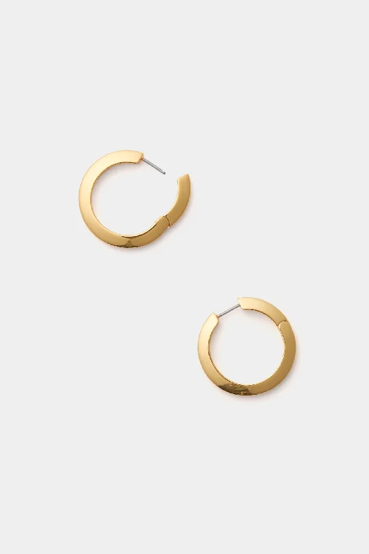 Exclusive Jewelry Markdowns – Limited-Time Offer Gold Toni Hinged Hoop Earrings