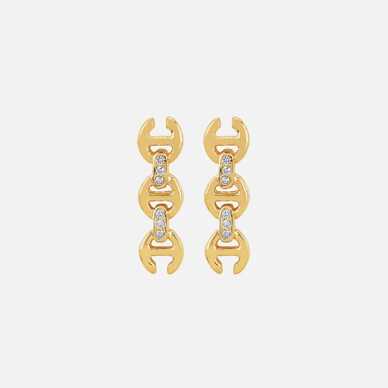 Elegant Jewelry Pieces At Unbelievable Prices Hoorsenbuhs 3MM Toggle Stud Earrings with Diamonds - Yellow Elegant Jewelry Pieces At Unbelievable Prices Hoorsenbuhs 3MM Toggle Stud Earrings with Diamonds - Yellow