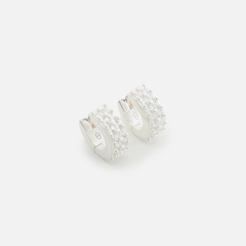 Fashion-Forward Jewelry At Incredible Prices Hatton Labs Double Eternity Spike Hoop Earrings Sterling Silver - Silver Fashion-Forward Jewelry At Incredible Prices Hatton Labs Double Eternity Spike Hoop Earrings Sterling Silver - Silver