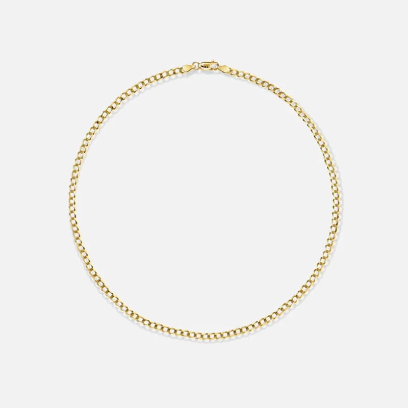 Isa Grutman Cuban Chain Necklace - Yellow Gold