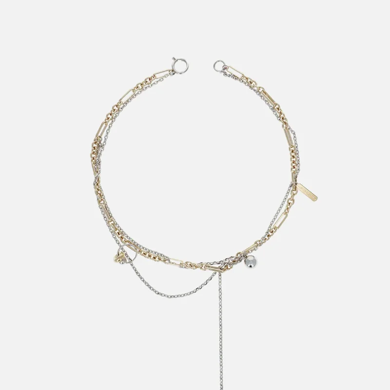 Shop Dazzling Jewelry At The Best Prices Justine Clenquet Rachel Necklace - Gold / Palladium