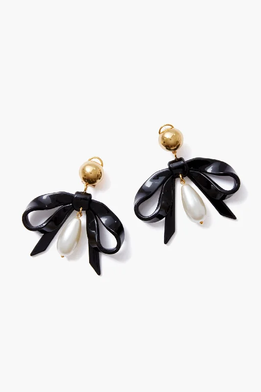 Final Call – Shop Exquisite Jewelry Before It's Gone Jet Bow Drop Earrings