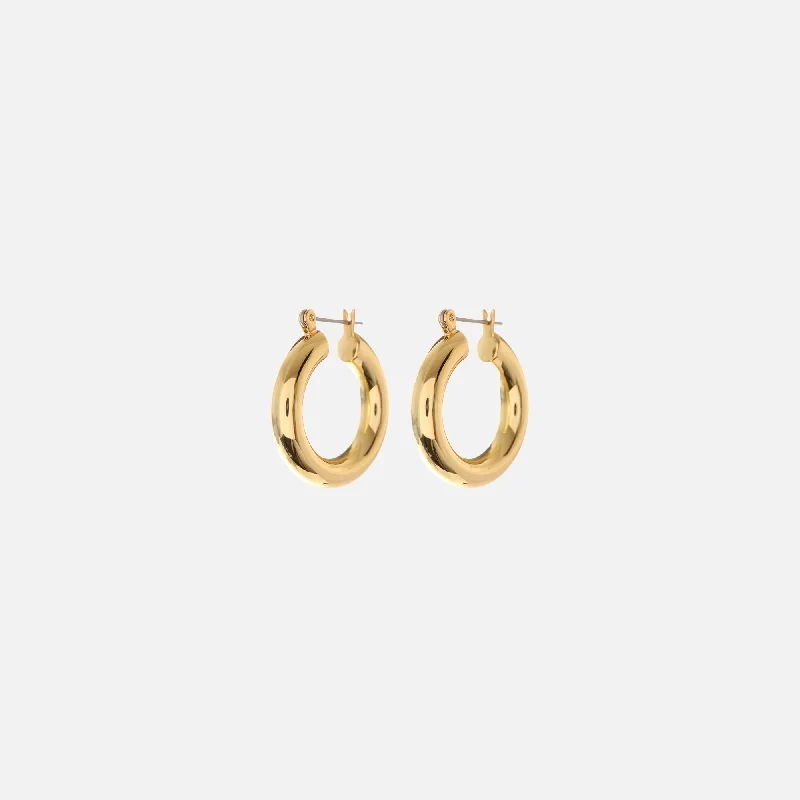 Elegant Necklaces And Bracelets At Limited-Time Offers Luv AJ Baby Amalfi Hoop Earrings - Gold Elegant Necklaces And Bracelets At Limited-Time Offers Luv AJ Baby Amalfi Hoop Earrings - Gold