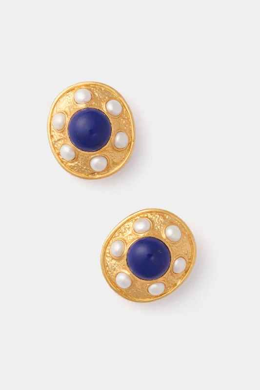 Timeless Jewelry, Timeless Savings – Don't Wait Lapis and Pearl Vivienne Earrings