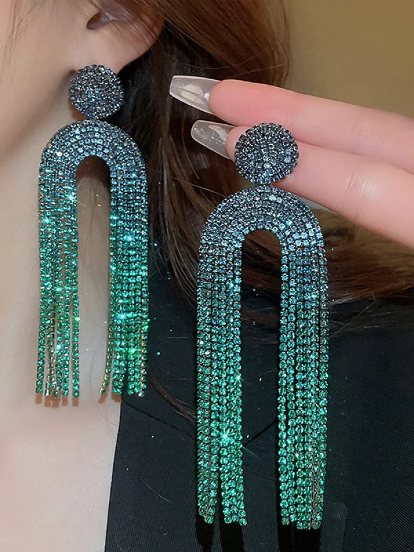 Long Hollow Tassel Earrings