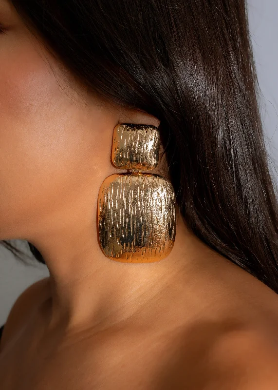 Luxe Cascade Earrings Gold