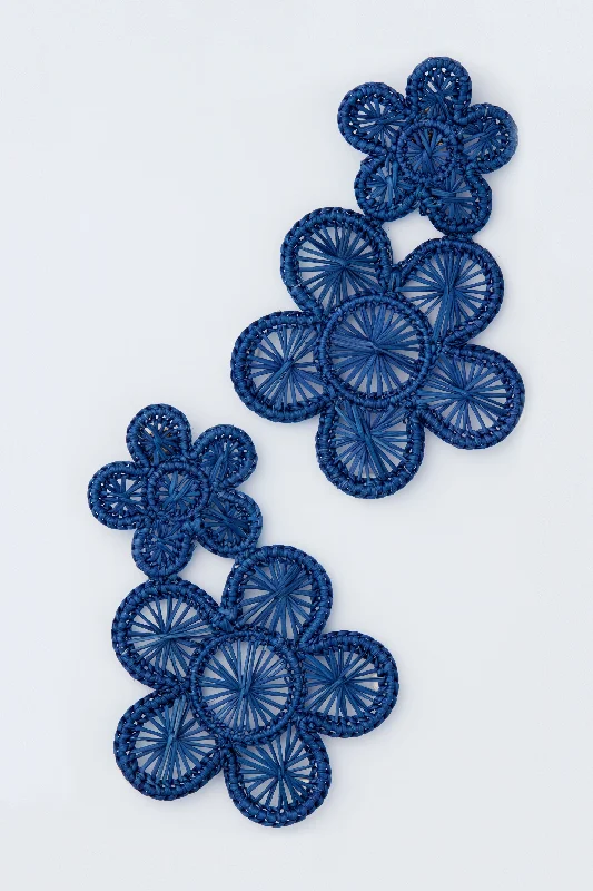 Shop High-Quality Jewelry At Jaw-Dropping Discounts Newport Navy Rattan Bloom Earrings Shop High-Quality Jewelry At Jaw-Dropping Discounts Newport Navy Rattan Bloom Earrings