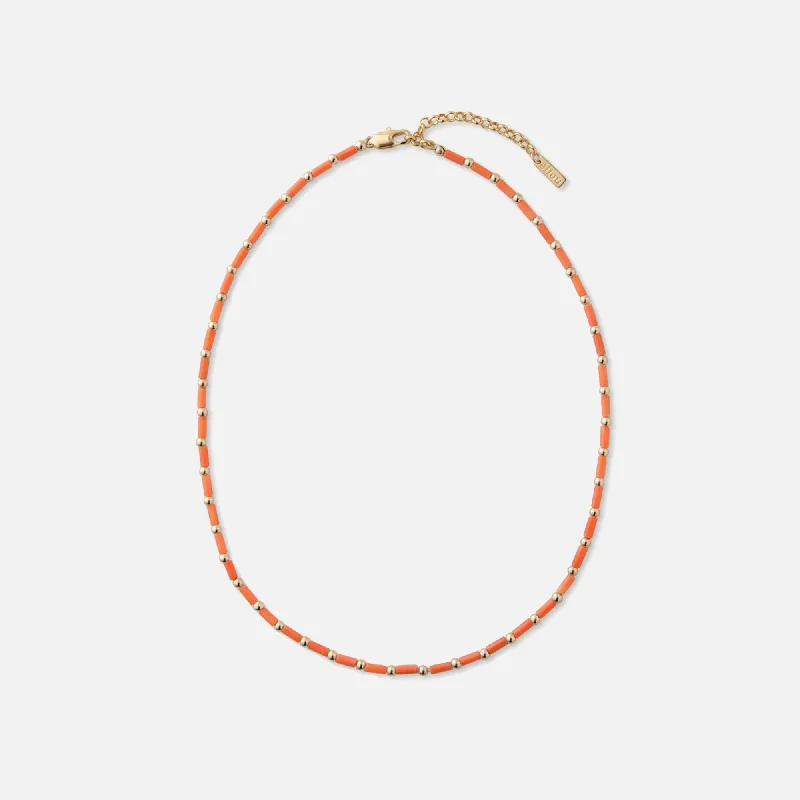 Eliou Tayo Necklace - Orange