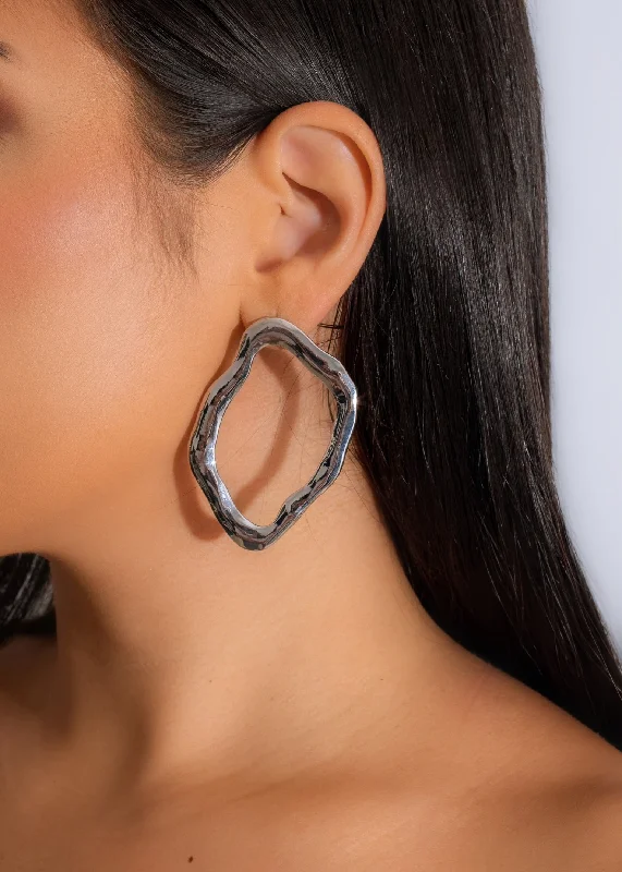 Out Of Your League Earrings Silver