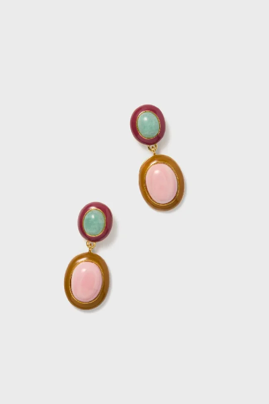 Affordable Glamour – Premium Jewelry For Less Pink Conch Papaya Earrings