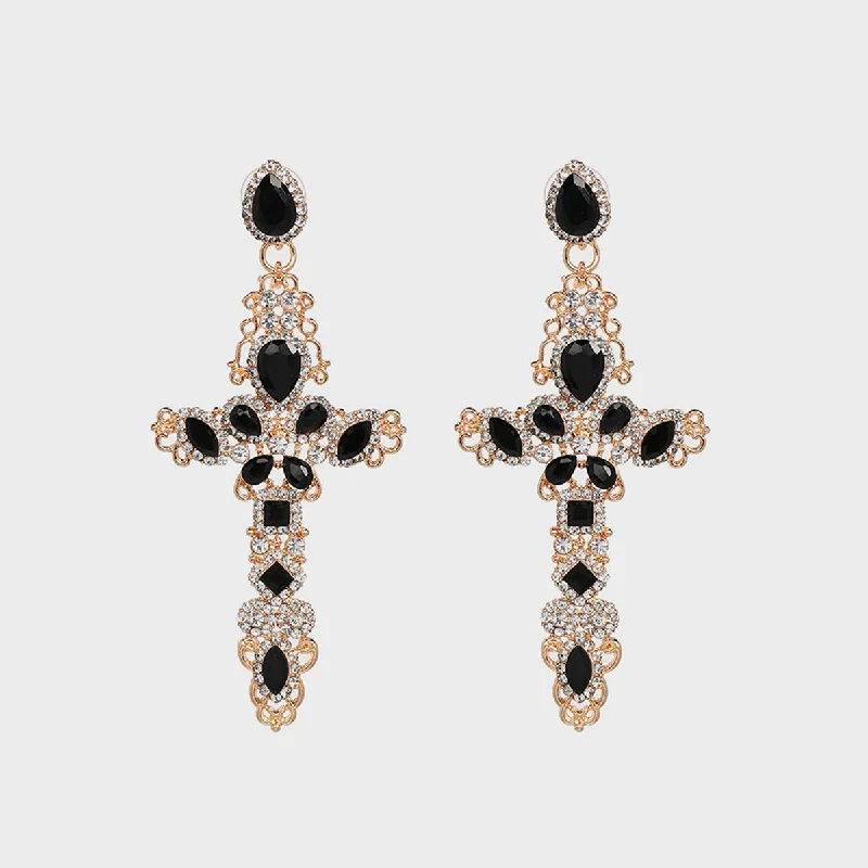Luxury Jewelry Sale – Elegant Styles At Unbeatable Prices HGA Cross Statement Earrings Luxury Jewelry Sale – Elegant Styles At Unbeatable Prices HGA Cross Statement Earrings