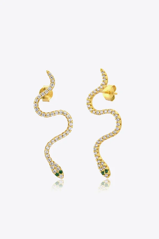 Huge Savings On Timeless Jewelry Collections Hot Girl Snake Shaped Sterling Silver Earrings Huge Savings On Timeless Jewelry Collections Hot Girl Snake Shaped Sterling Silver Earrings