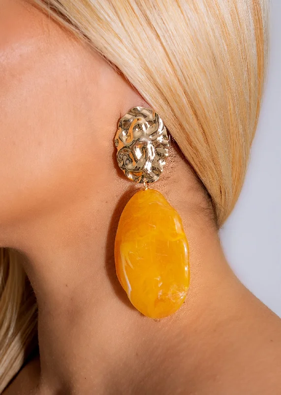 Summer Warmth Earrings Yellow