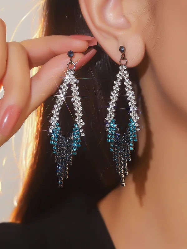 Trendy Geometric Long Drop Earrings