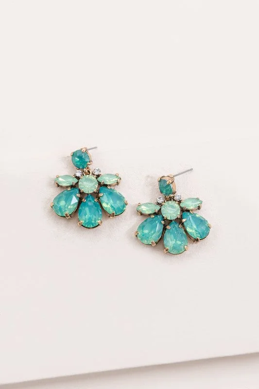 Elegant Rose Gold Jewelry For A Stylish Touch HGA Water Lily Turquoise Stone Earrings Elegant Rose Gold Jewelry For A Stylish Touch HGA Water Lily Turquoise Stone Earrings
