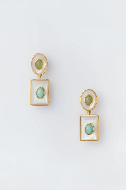 Delicate Crystal Jewelry For Sophisticated Charm White Ethereal Pool Earrings