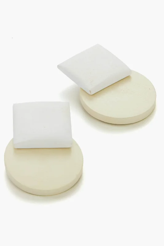 The Perfect Jewelry Piece At The Perfect Price White Geometric Earrings