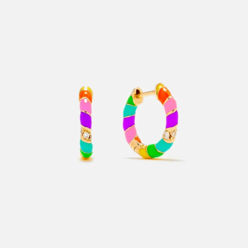 Trending Jewelry Styles Now At Limited-Time Discounts Yvonne Leon Diamond Torsade Twist Hoop Earrings - Yellow Gold / Rainbow Trending Jewelry Styles Now At Limited-Time Discounts Yvonne Leon Diamond Torsade Twist Hoop Earrings - Yellow Gold / Rainbow