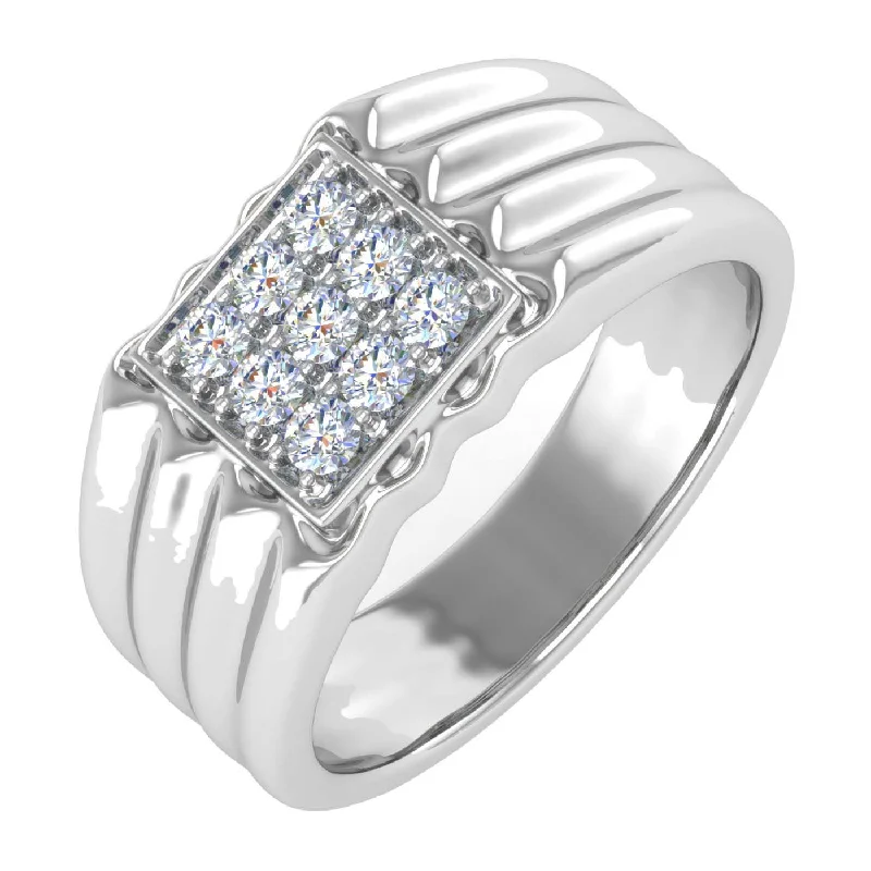 The Perfect Jewelry Piece At The Perfect Price 1/3 Carat Men's Diamond Wedding Band Ring in Gold The Perfect Jewelry Piece At The Perfect Price 1/3 Carat Men's Diamond Wedding Band Ring in Gold