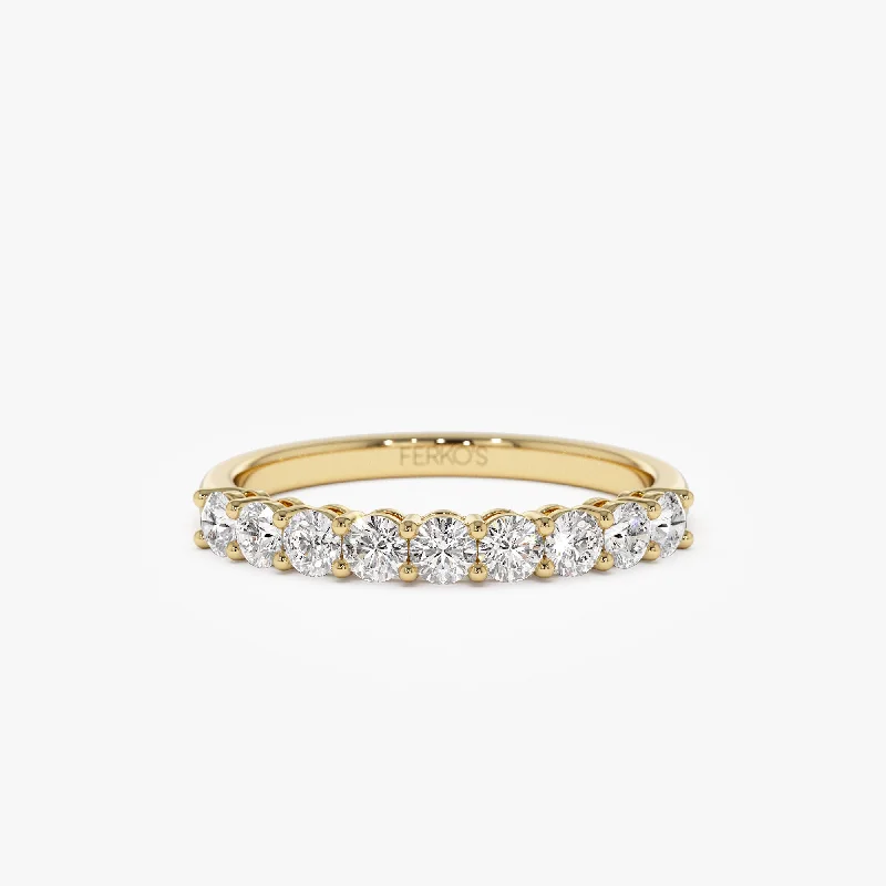 High-Quality Jewelry At A Fraction Of The Cost 14k 0.55ctw 9 Stone Basket Setting Diamond Wedding Ring High-Quality Jewelry At A Fraction Of The Cost 14k 0.55ctw 9 Stone Basket Setting Diamond Wedding Ring