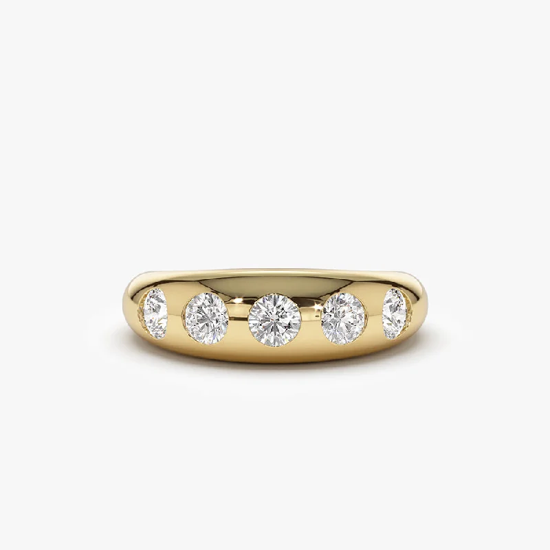 Shine In Style – Shop Jewelry Discounts Today 14k Dome Chunky Statement Diamond Ring