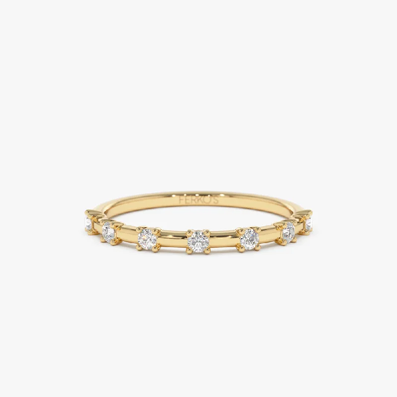 Premium Jewelry At Promotional Prices – Shine Today 14K Half Eternity Minimalist Diamond Wedding Ring