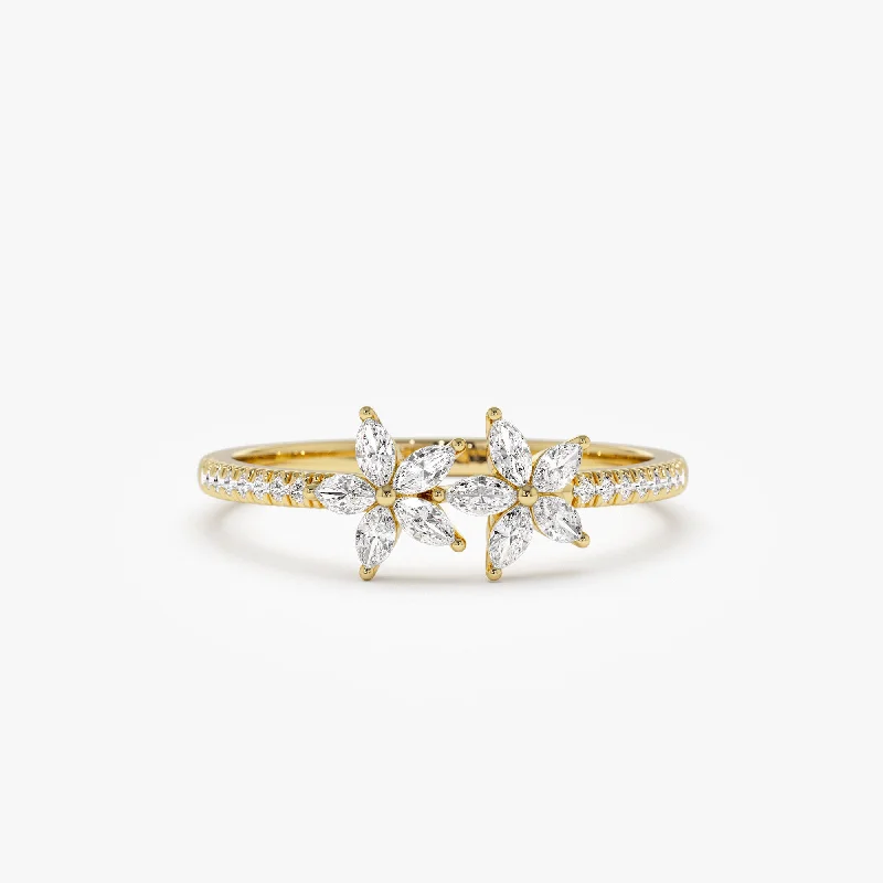 Best-Selling Jewelry Now Available At Special Deals 14k Marquise Shaped Diamond Flower Design Statement Ring Best-Selling Jewelry Now Available At Special Deals 14k Marquise Shaped Diamond Flower Design Statement Ring