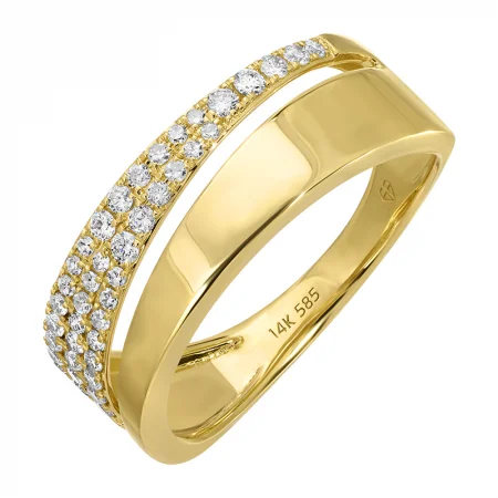 14K Pave Band Ring