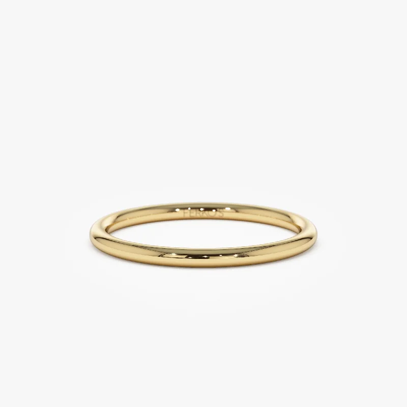 14K Solid Gold 1.5 MM Wedding Band