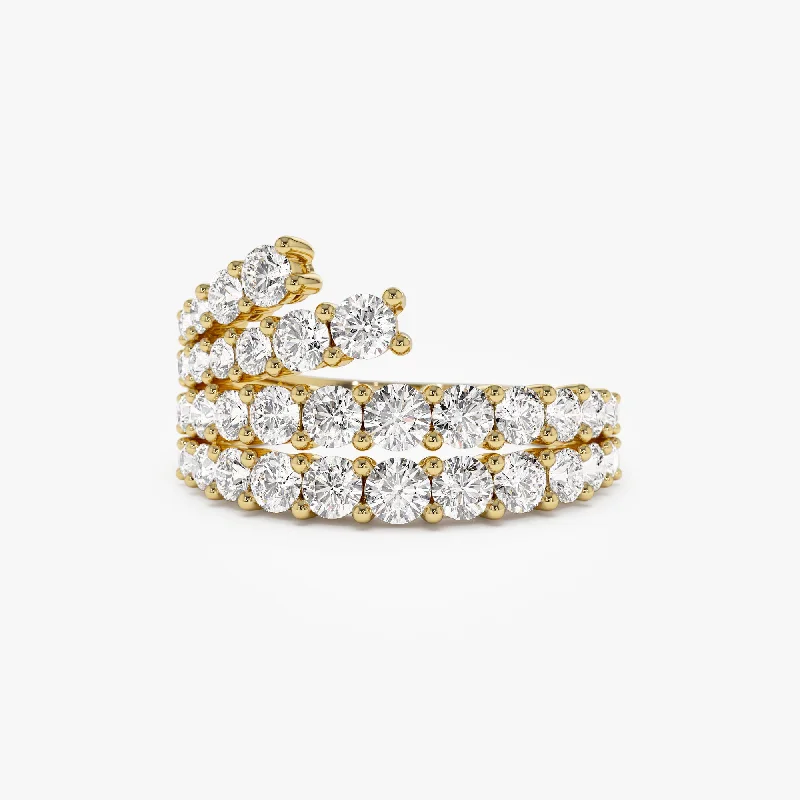 Personalized Jewelry Sale – Meaningful Gifts At Great Prices 14k Wave Diamond Statement Ring