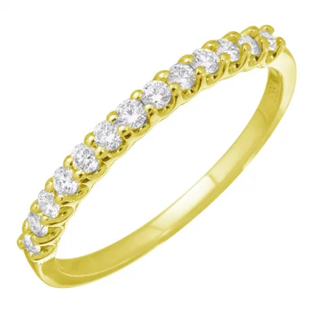 14K Yellow Gold Diamond Band