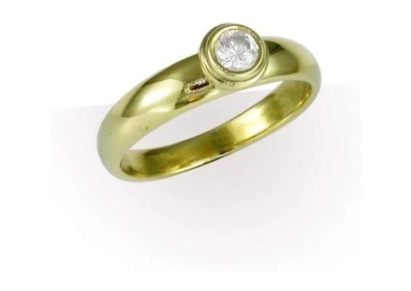 Timeless Elegance Now At Special Discounts Ring Design with 1/4 carat Diamond, Yellow Gold