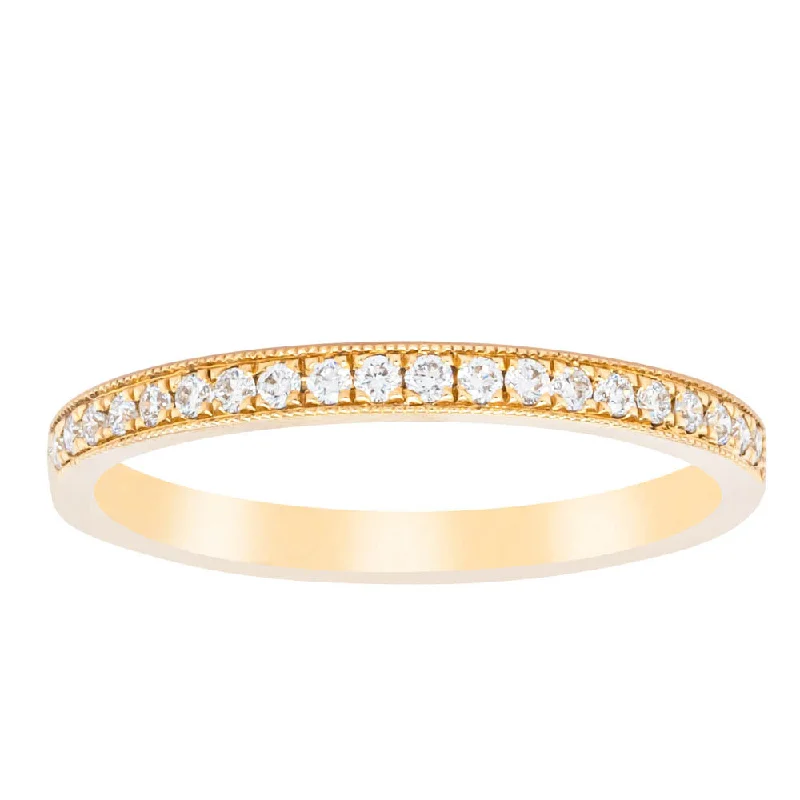 18ct Yellow Gold .16ct Diamond Galaxis Band