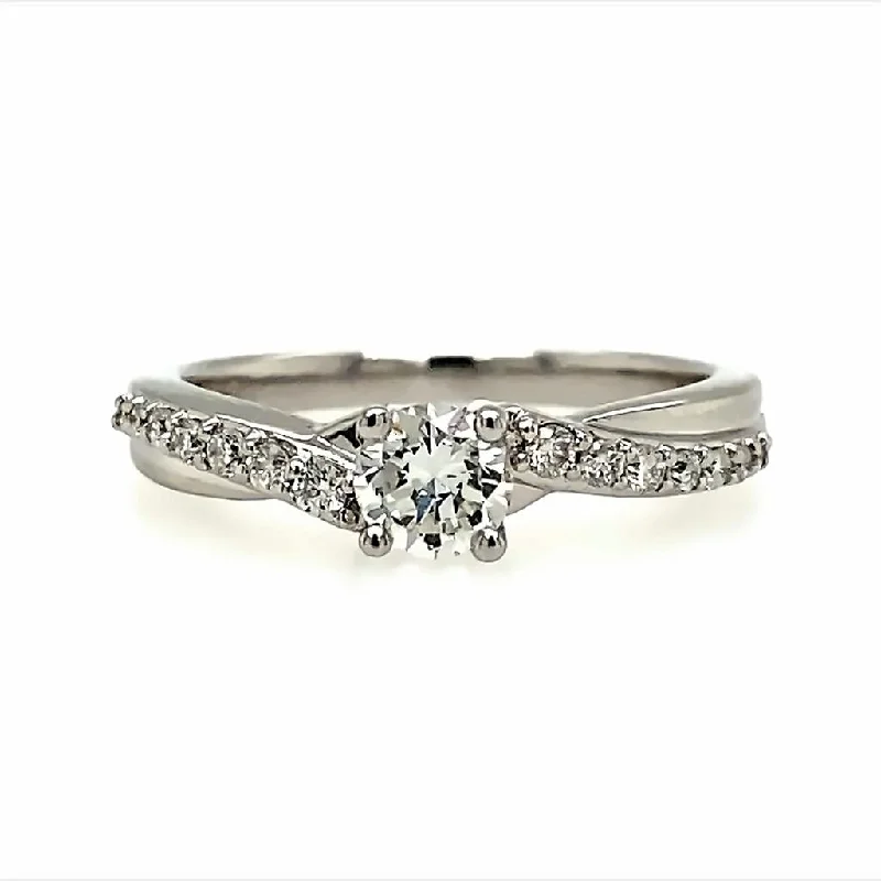 Exclusive Jewelry Discounts – Shop Now For Savings 18K White Gold 0.33Ct Round Diamond Twist Engagement Ring Exclusive Jewelry Discounts – Shop Now For Savings 18K White Gold 0.33Ct Round Diamond Twist Engagement Ring