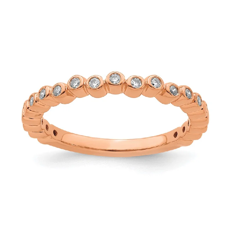 Timeless Beauty, Unbeatable Deals – Jewelry Sale On 2.5mm 14k Rose Gold 1/10 Ctw Diamond Stackable Band Timeless Beauty, Unbeatable Deals – Jewelry Sale On 2.5mm 14k Rose Gold 1/10 Ctw Diamond Stackable Band
