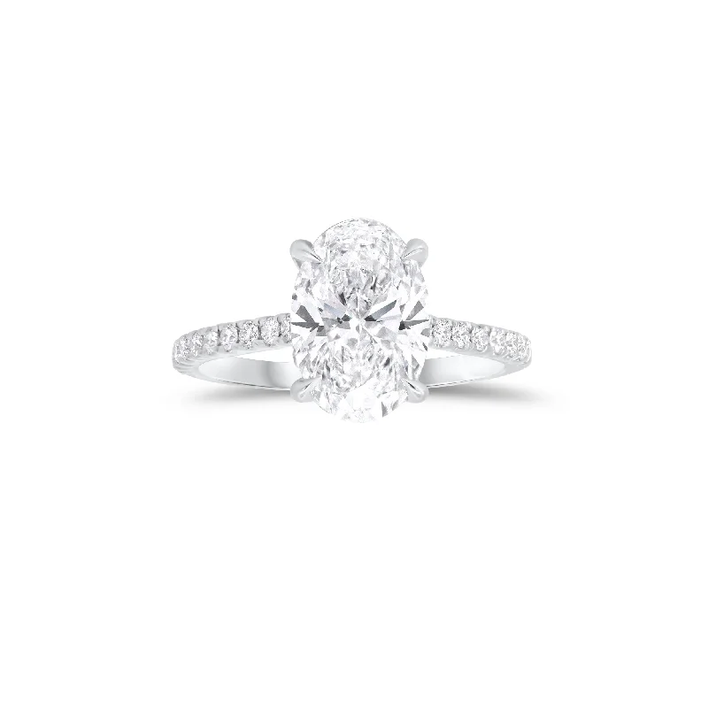 Exclusive Jewelry Bundles At Discounted Rates Oval Diamond Engagement Ring with Diamond Band Exclusive Jewelry Bundles At Discounted Rates Oval Diamond Engagement Ring with Diamond Band