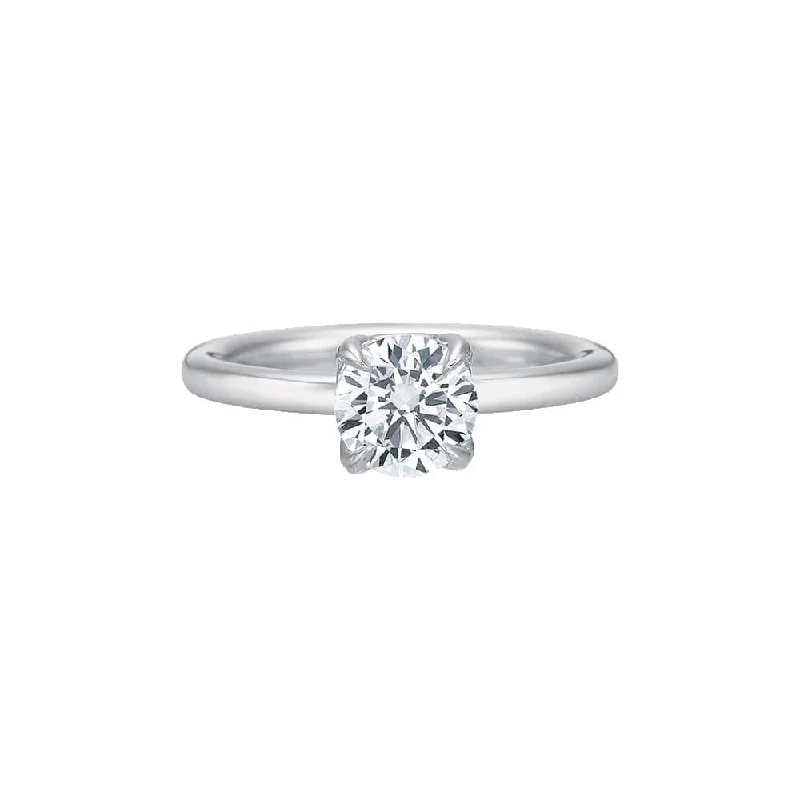 Plat Classic Petal Gallery Solitaire Setting